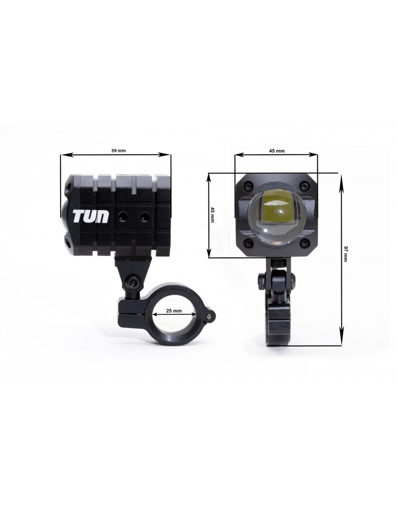 Kích thước đèn trợ sáng TUN X2