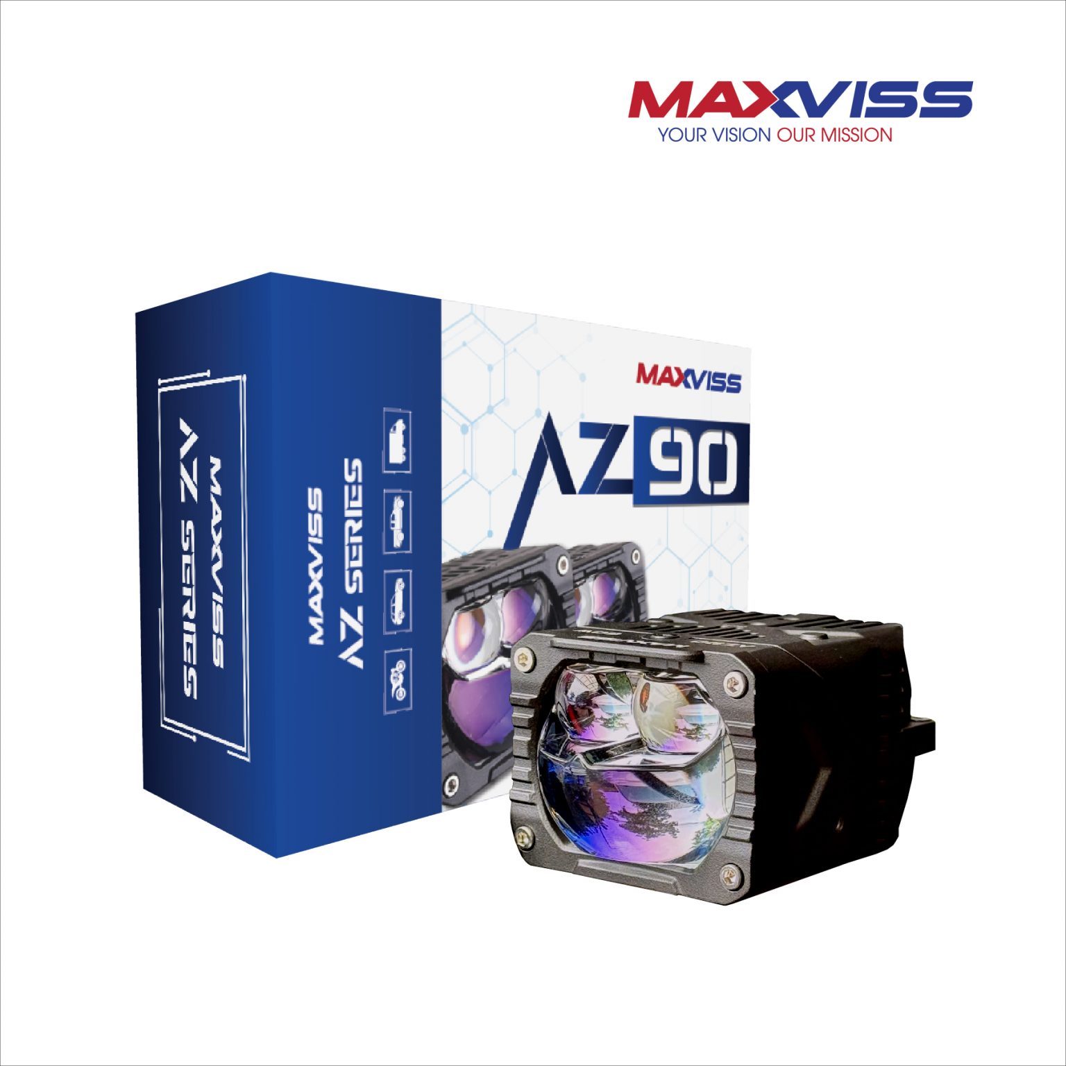 Đèn trợ sáng bi cầu Maxviss AZ90