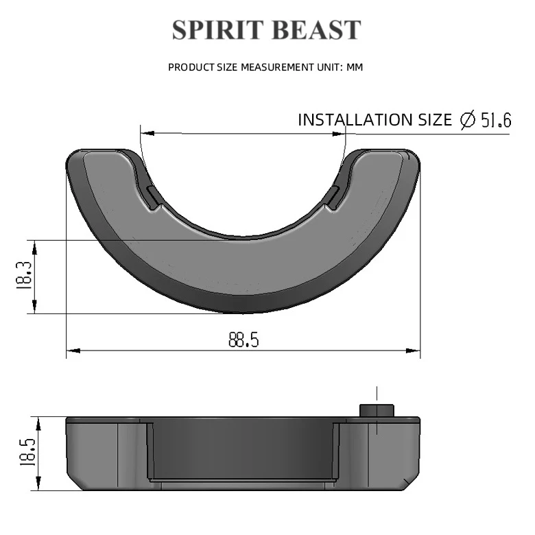 Kích thước lắp đặt Spirit Beast X1