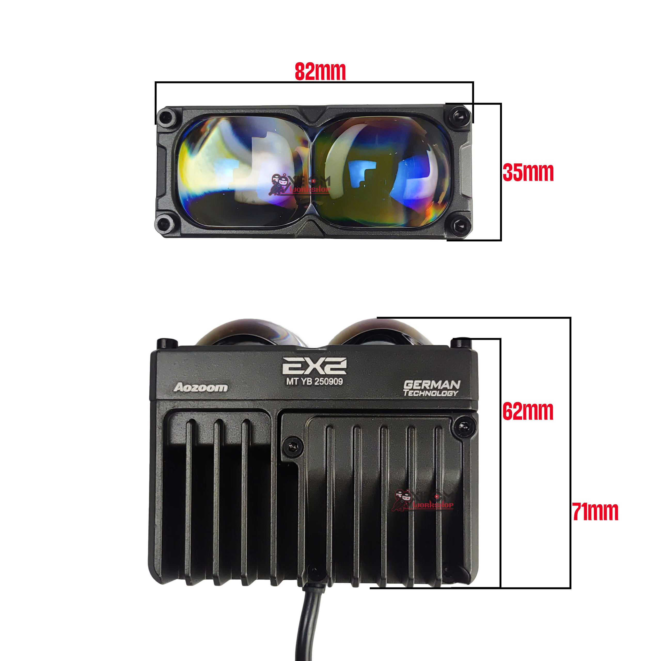Kích thước Aozoom Extra EX2