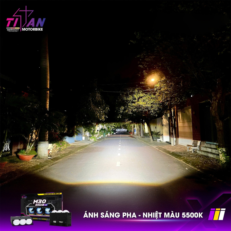 Ánh sáng Pha Titan M30 Ultra V2