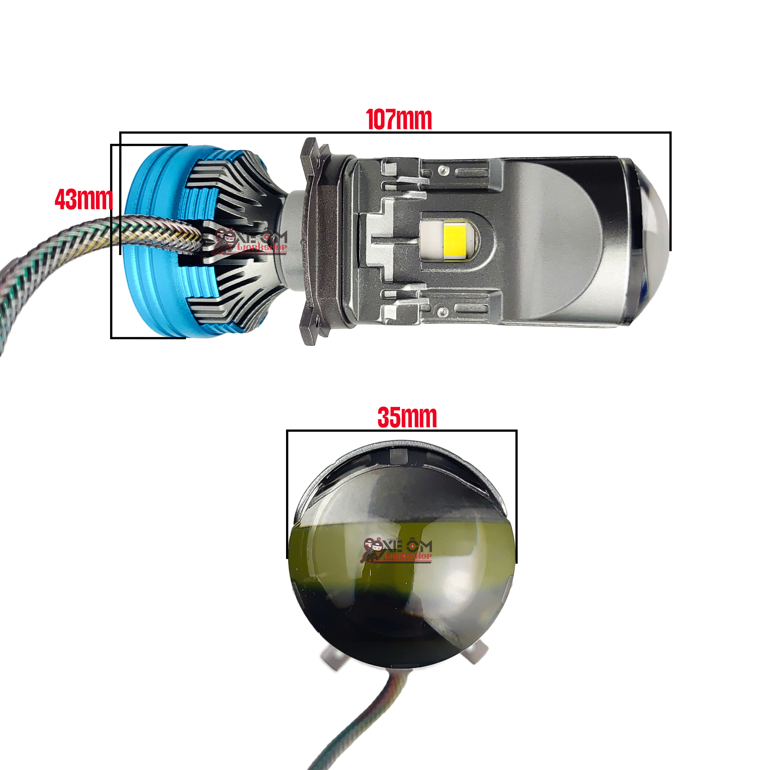 Kích thước đèn HJG K80