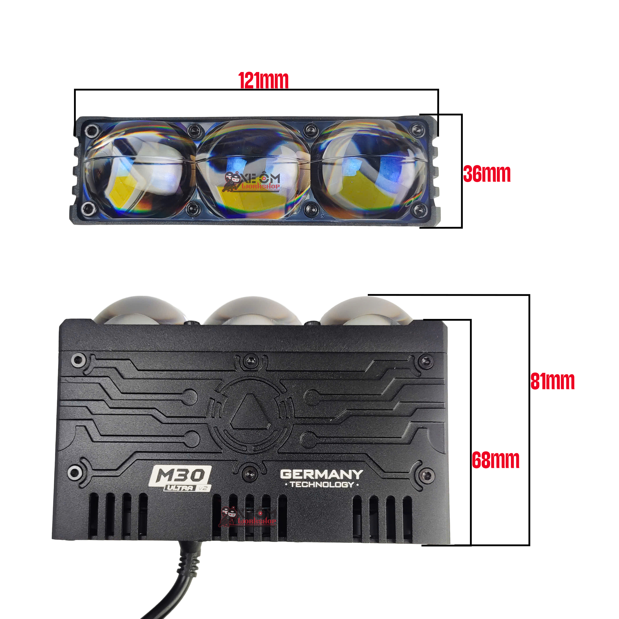 Kích thước Titan M30 Ultra V2