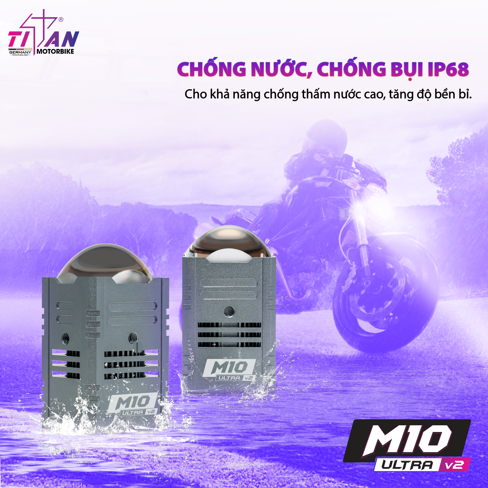 Khả năng chống nước IP68 của Titan M10 Ultra V2