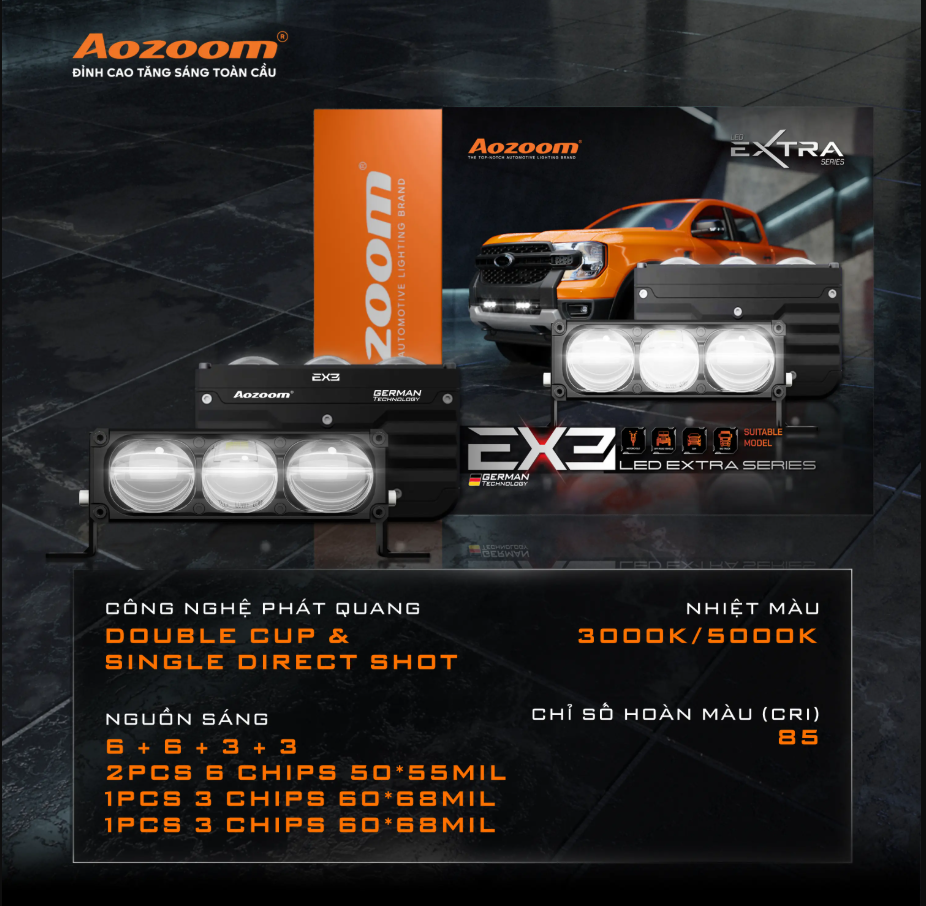 Chi tiết thiết kế Aozoom Extra EX3
