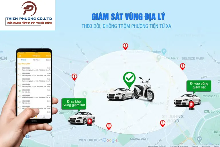 Giám sát vùng địa lý trên ứng dụng định vị