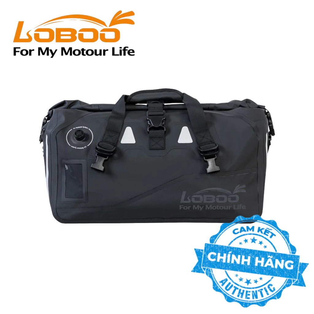 Túi chống nước Loboo 50L Cao Cấp Ver 2 màu đen chính hãng